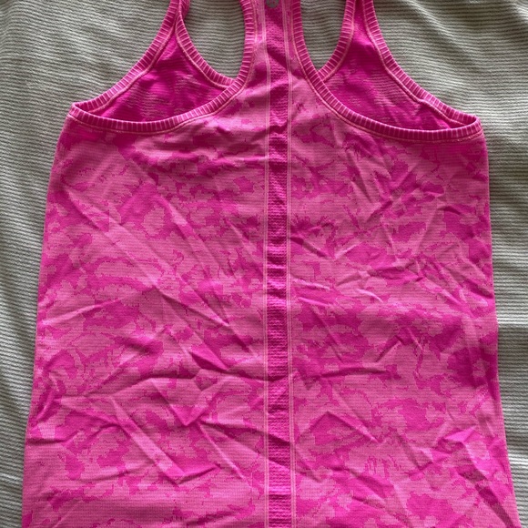 Lulu lemon pink camp tank top - size 8 - Picture 2 of 4